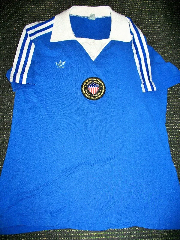 USA US Adidas MATCH WORN 1982 Soccer Jersey Shirt Maglia Trikot M