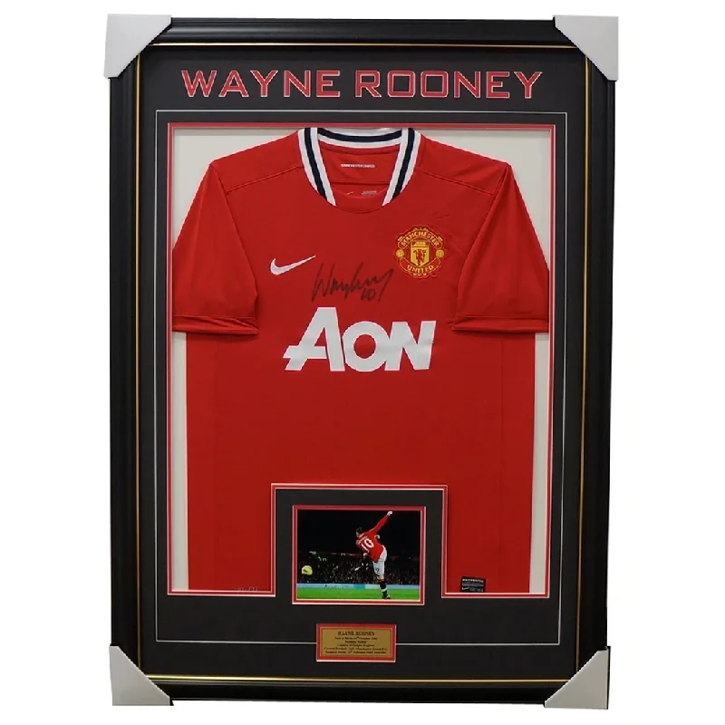 Wayne Rooney Manchester United Signed Jersey Framed - 3118