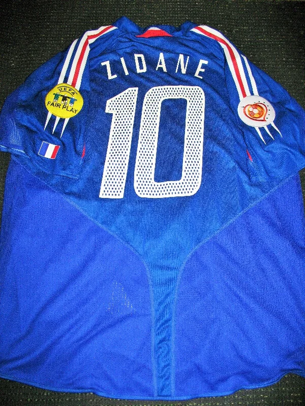 Zidane France 2004 Euro Cup Player Issue Jersey Shirt Maillot