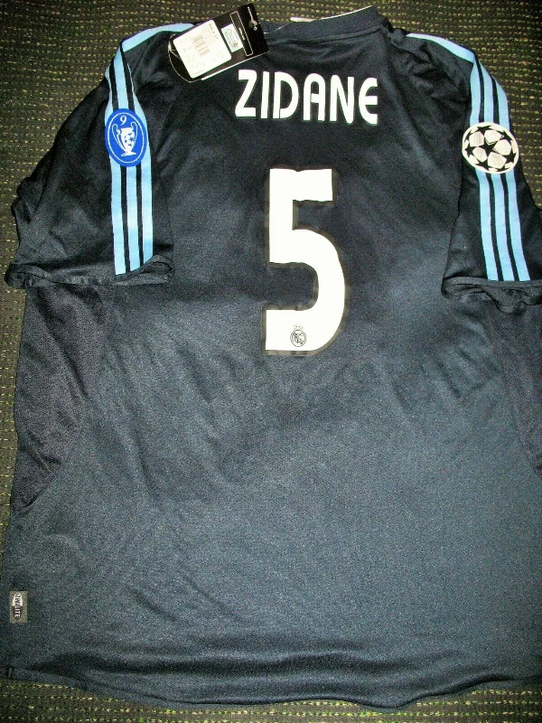 Zidane Real Madrid 2003 2004 Navy Jersey Shirt Camiseta Maillot BNWT XL