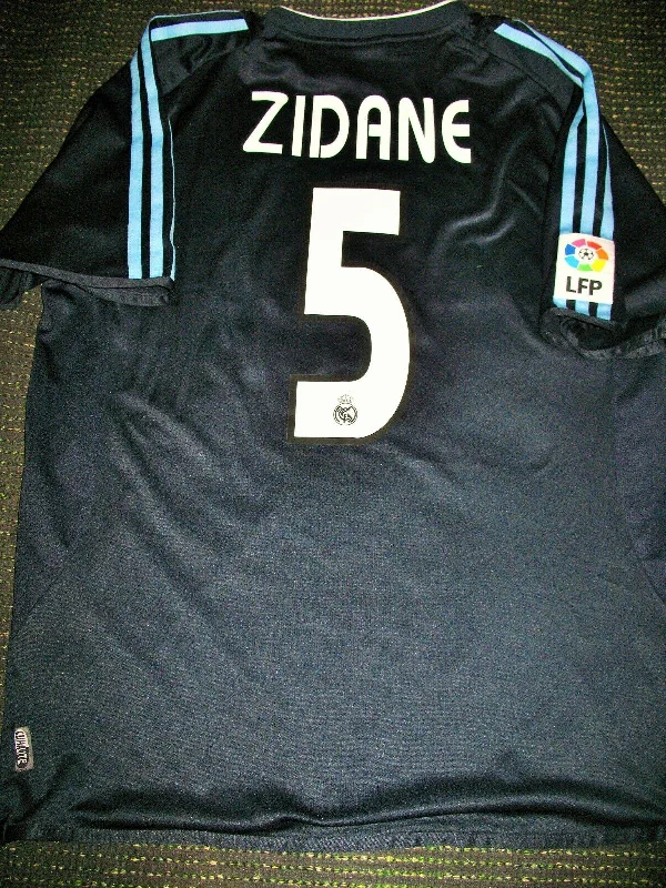 Zidane Real Madrid 2003 2004 Navy Jersey Shirt Camiseta Maillot M