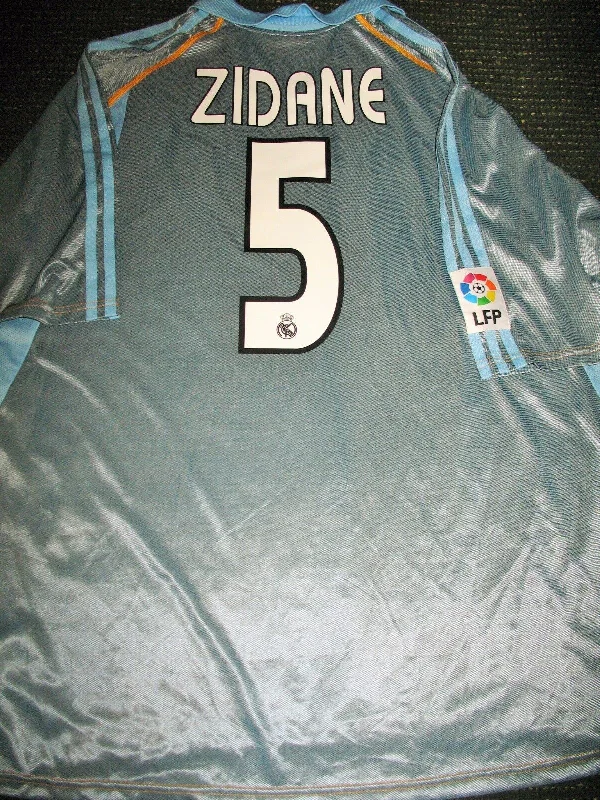 Zidane Real Madrid Grey 2003 2004 Jersey Shirt Camiseta XL