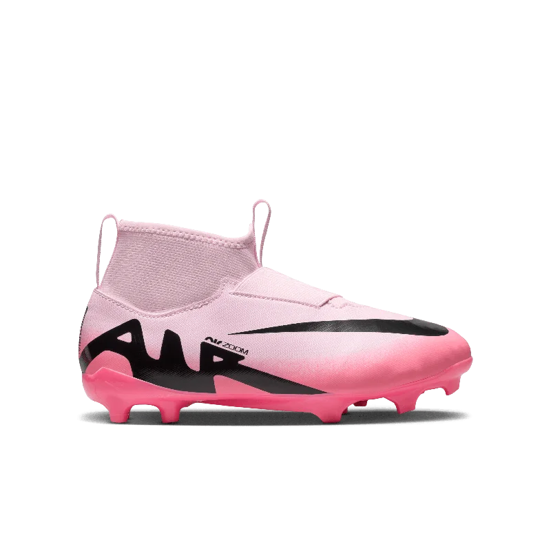 Nike Jr. Zoom Mercurial Superfly 9 Academy FG/MG - Pink Foam /Black