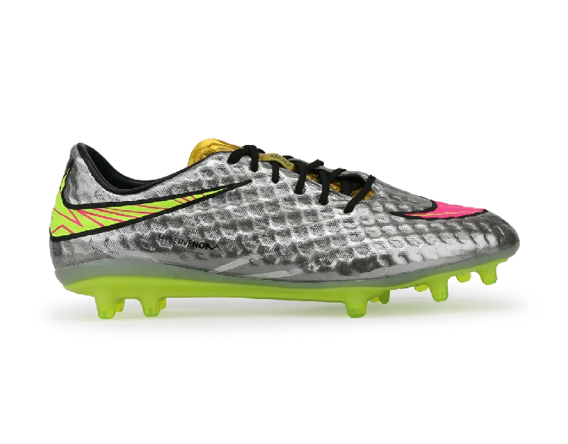 Nike Men's Hypervenom Phantom FG Chrome/Hyper Pink/Metalic Gold