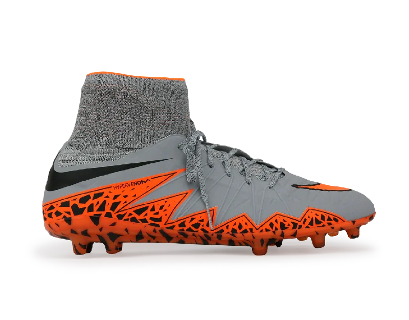 Nike Men's Hypervenom Phantom II FG Wolf Grey/Total Orange/Black