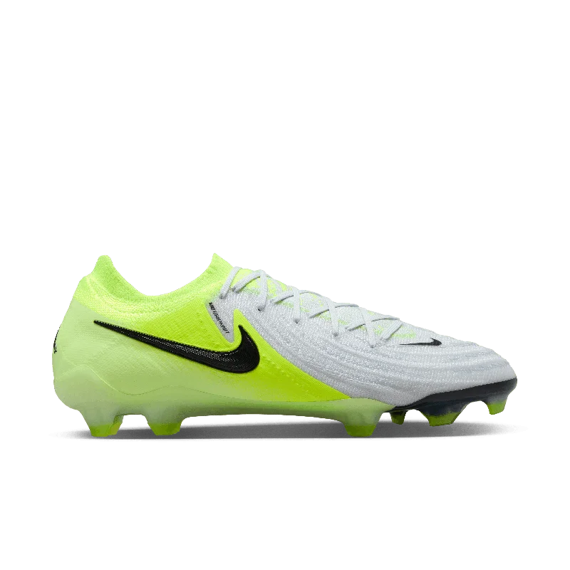 Nike Phantom GX 2 Elite FG-Metallic Silver/Black/Volt